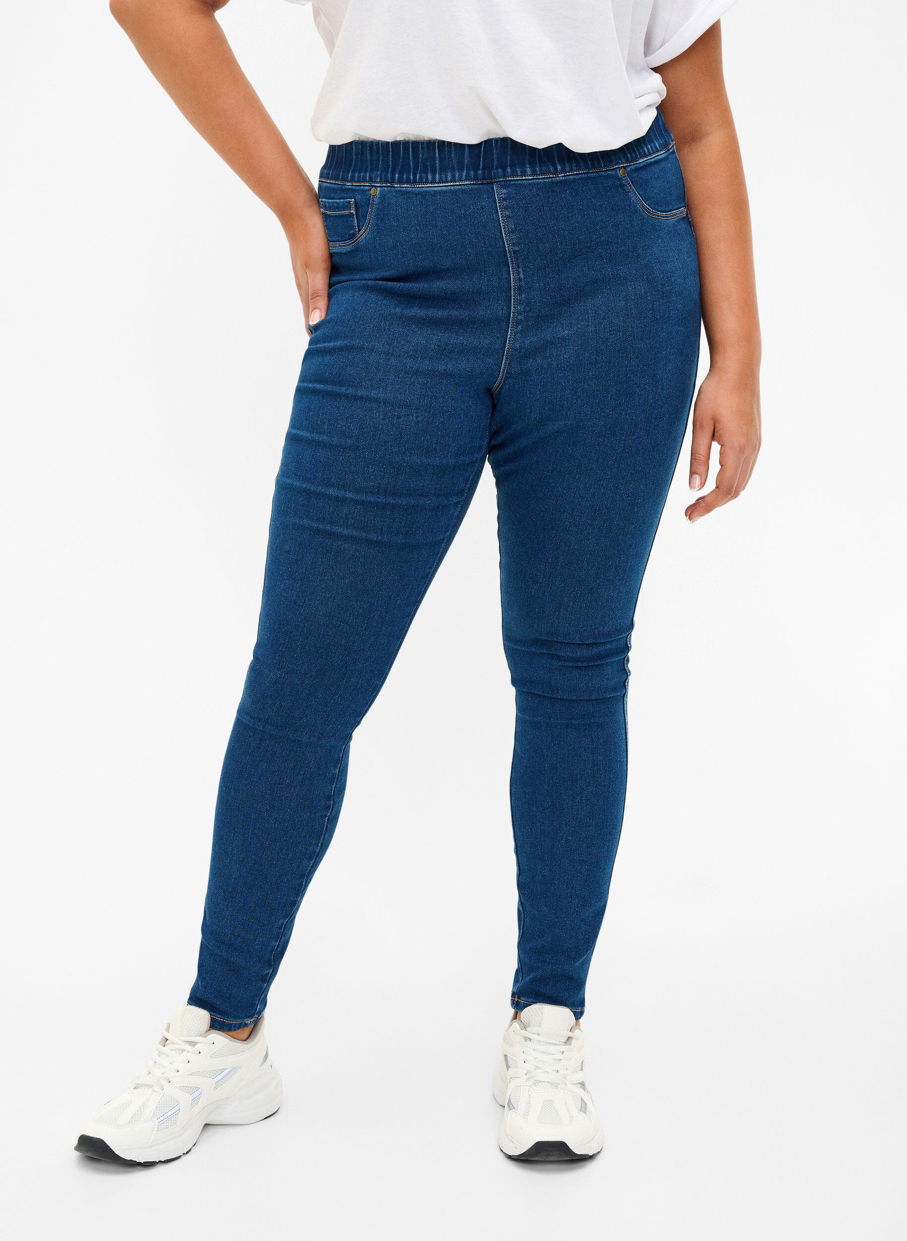 Jeggings med høj talje