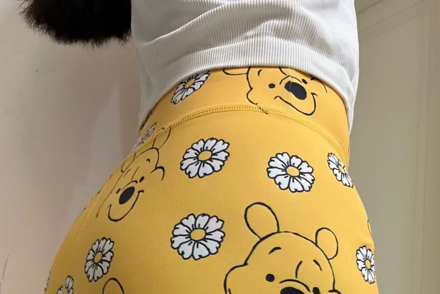 Runyz - Yogashorts met hoge taille en patroonprint