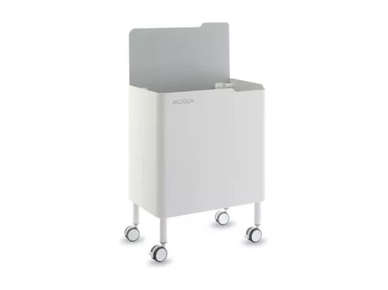 Poubelle cuisine ergonomique, fonctionnelle et élégante, 2 x 20 litres, ECOBOX NOA