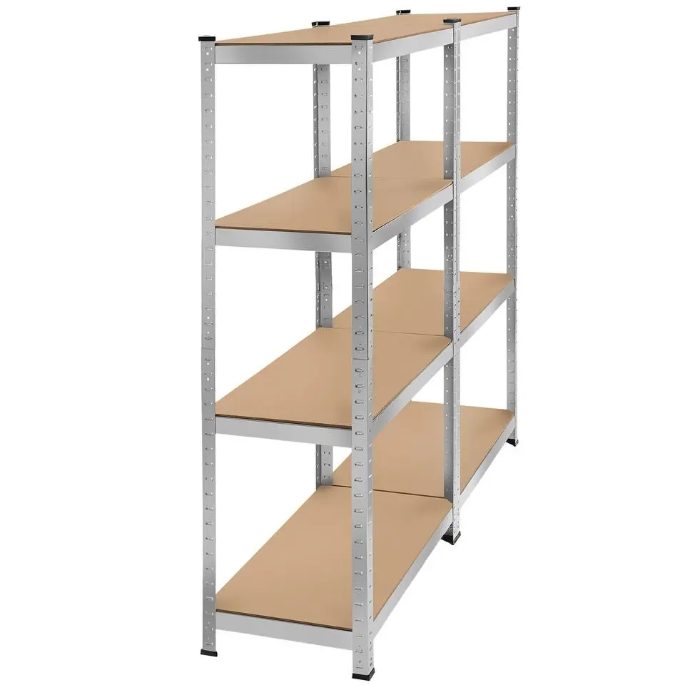 tectake Werkplaatsrek, Zilver