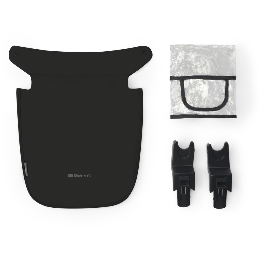 Kinderkraft Kinderwagen Newly 3 in 1 Mink Pro Classic Black