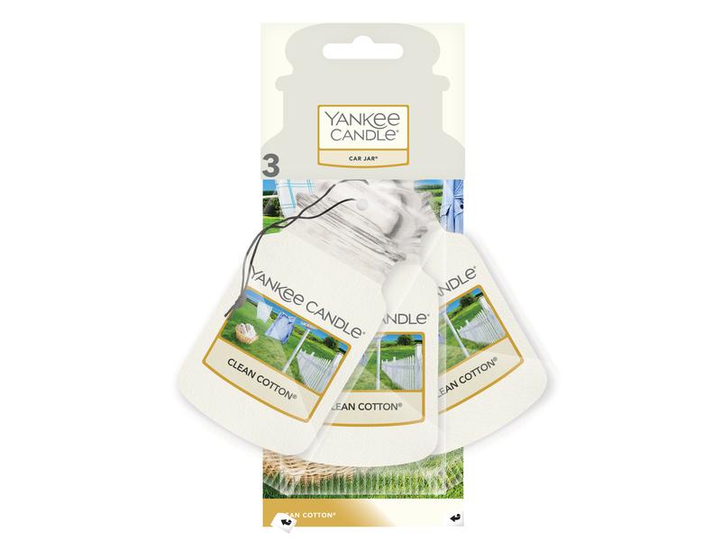 Yankee Candle Auto-Lufterfrischer Clean Cotton Car Jars 3 S Dufthänger für das Auto