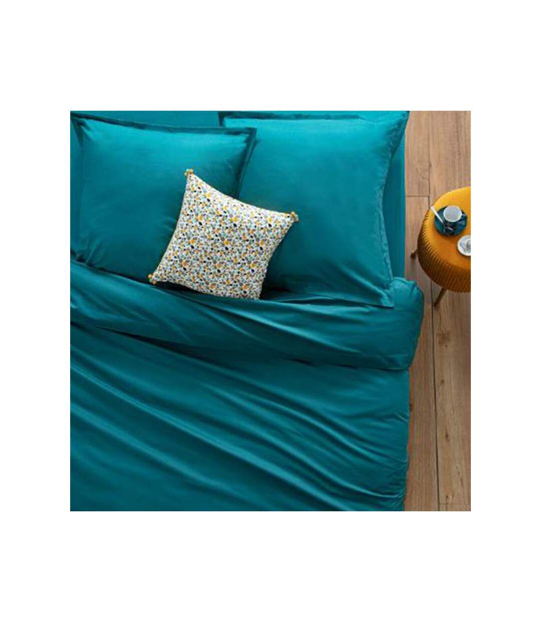 Housse de Couette Intérieur 240x220cm Bleu Canard