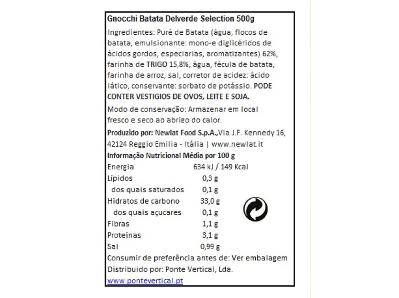 GNOCCHI DELVERDE 500G