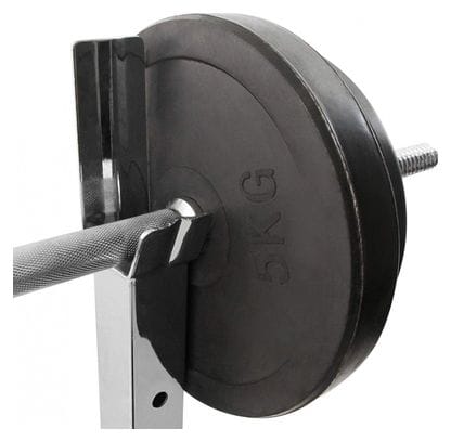 Support pour barres d'haltères longs et disques de poids capacité de charge env. 150 kg en acier 0701160