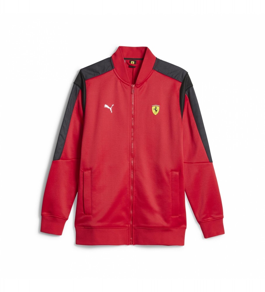 Jaqueta esportiva Puma Scuderia Ferrari Race MT7 vermelha