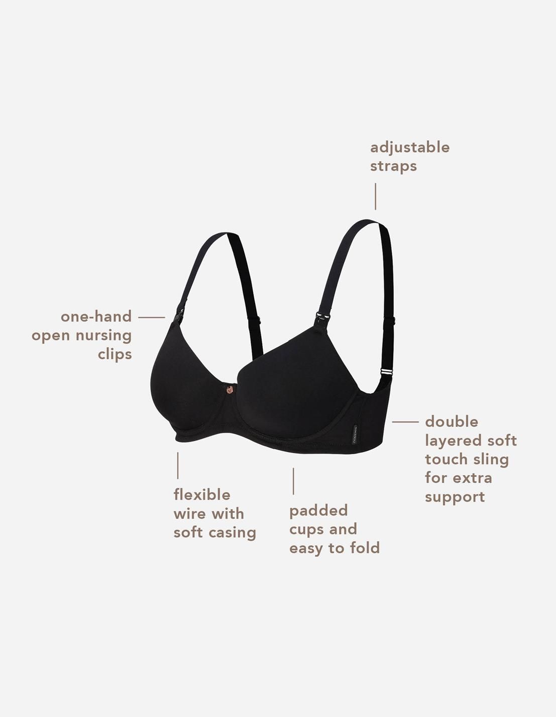 Noppies Maternity Voorgevormde voedingsbh Cotton Melange - Bark Melange