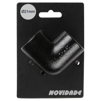 Novidade steigerbuis koppelstuk kniestuk zwart ø 21 mm