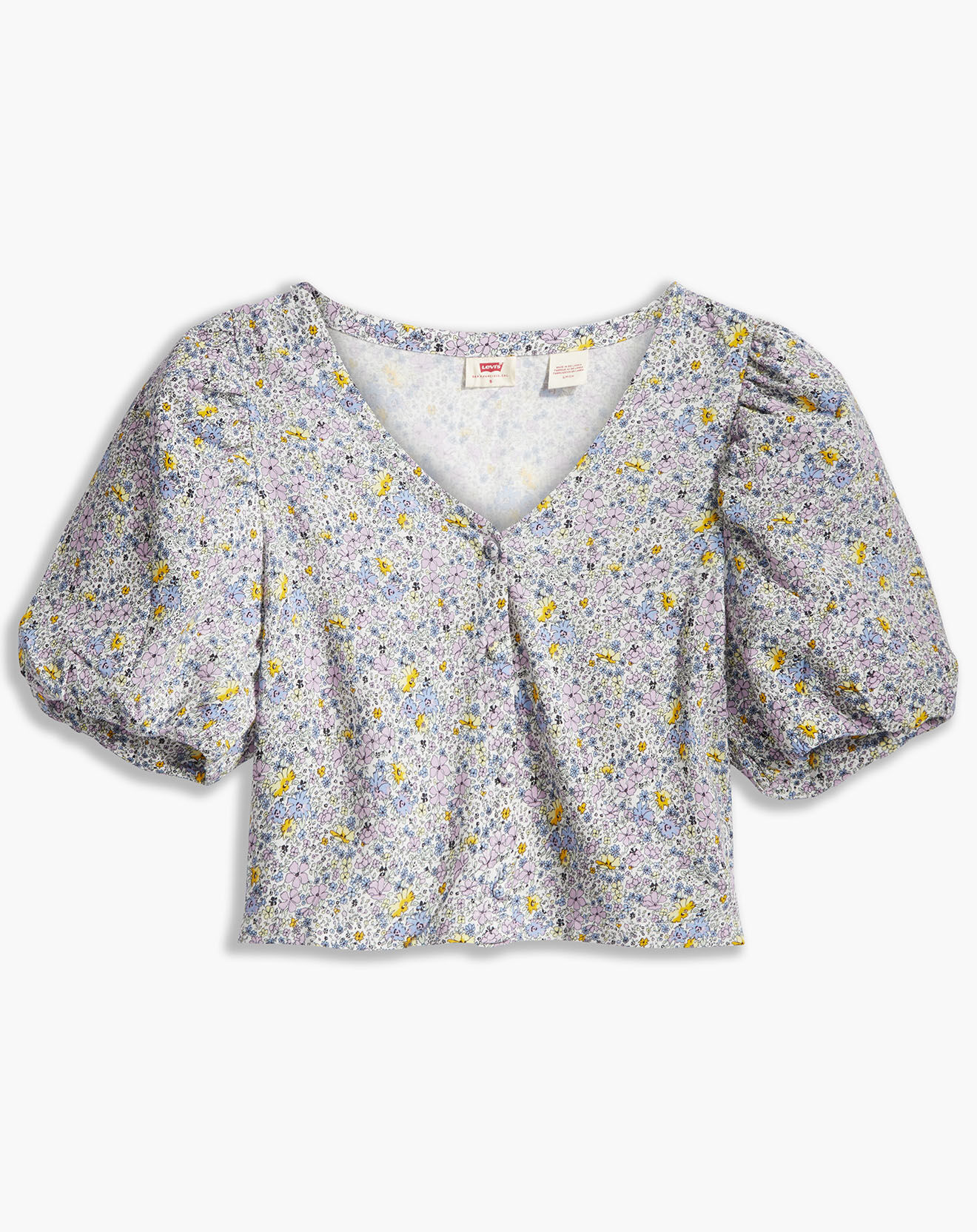 Levi's® Blouse Holly courte à motifs blanche