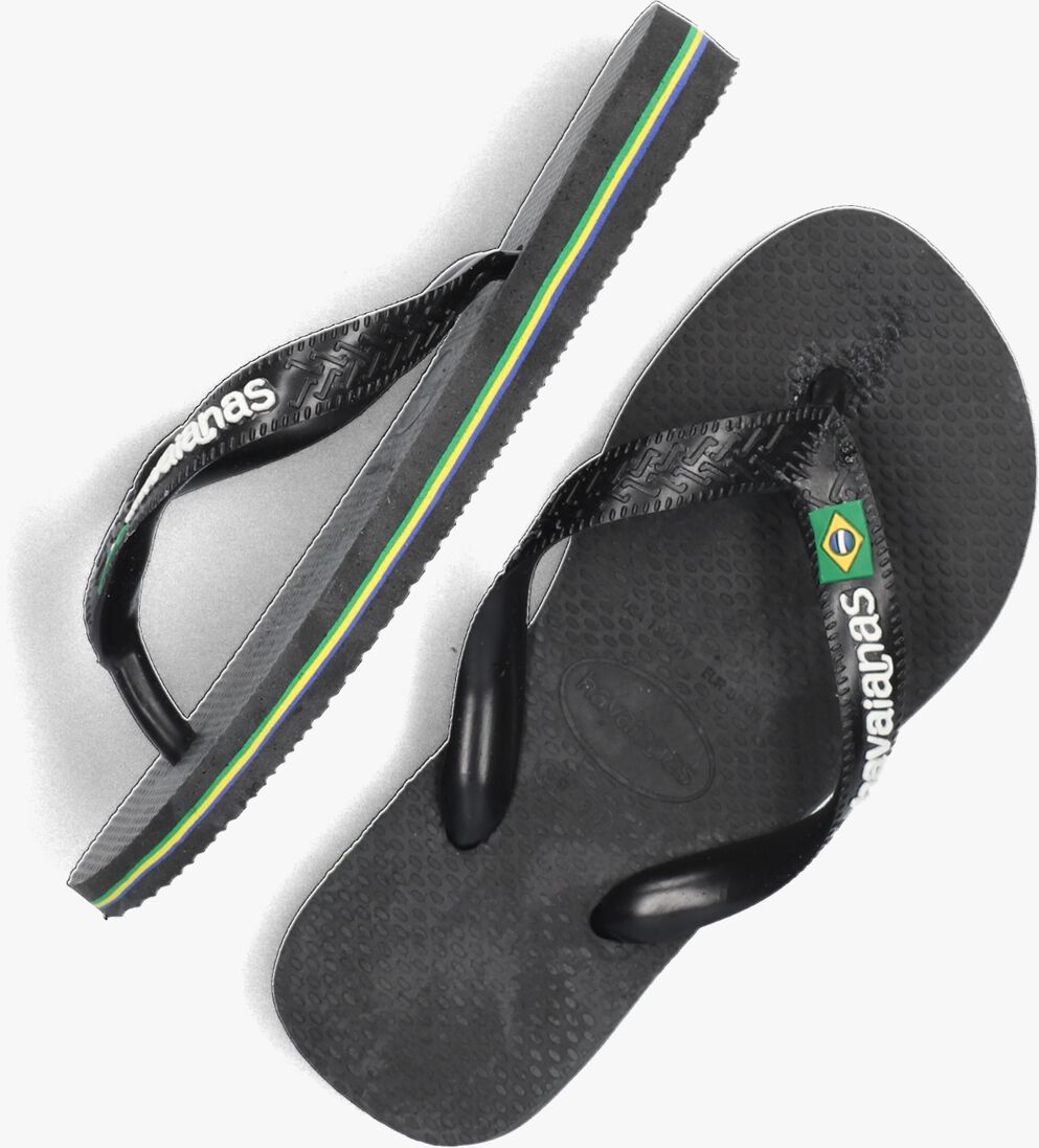HAVAIANAS zwarte havaianas teenslippers brasil logo kids