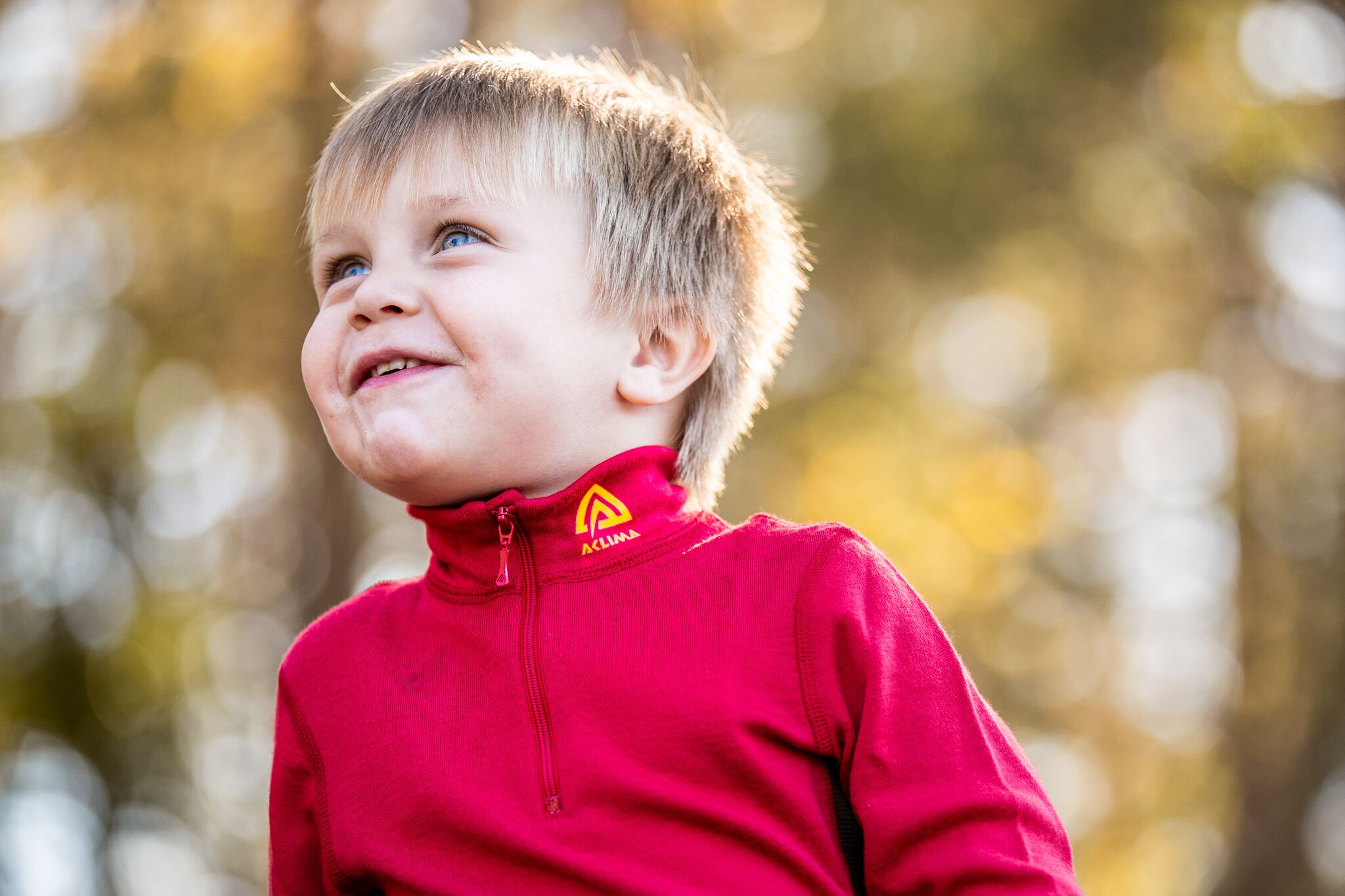 Aclima WarmWool Mockneck, Barn<br>Klassisk genser med høy hals og glidelås!