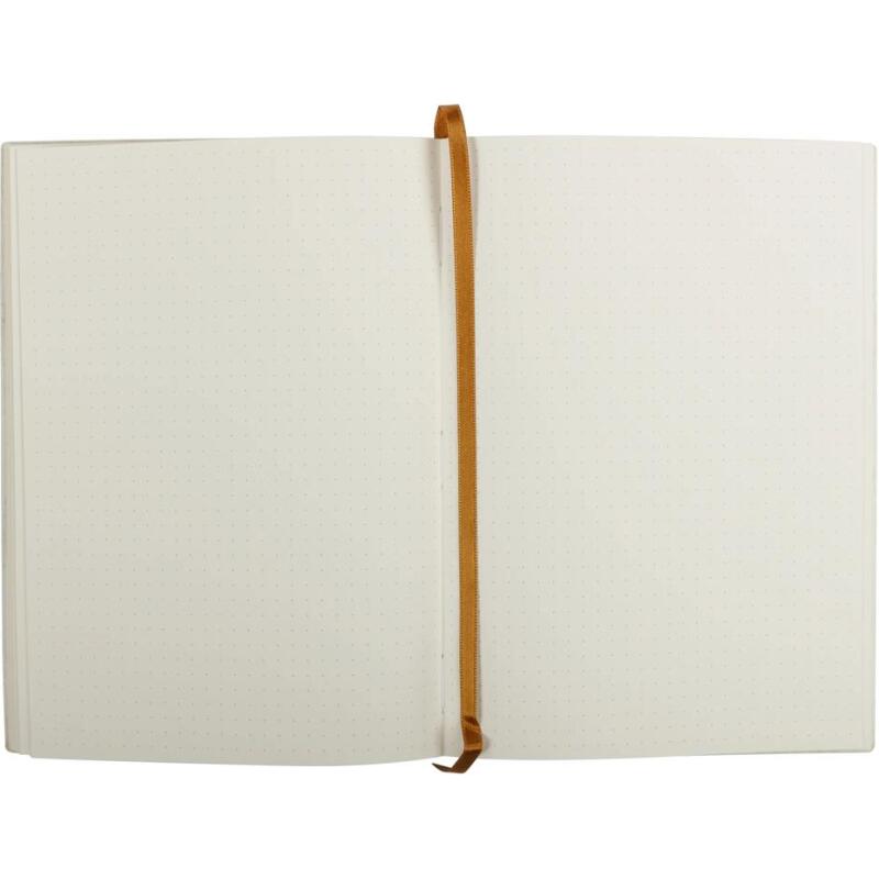 Carnet brochure cousue Flying Spirit White A5 180 pages DOT couverture - Blanc