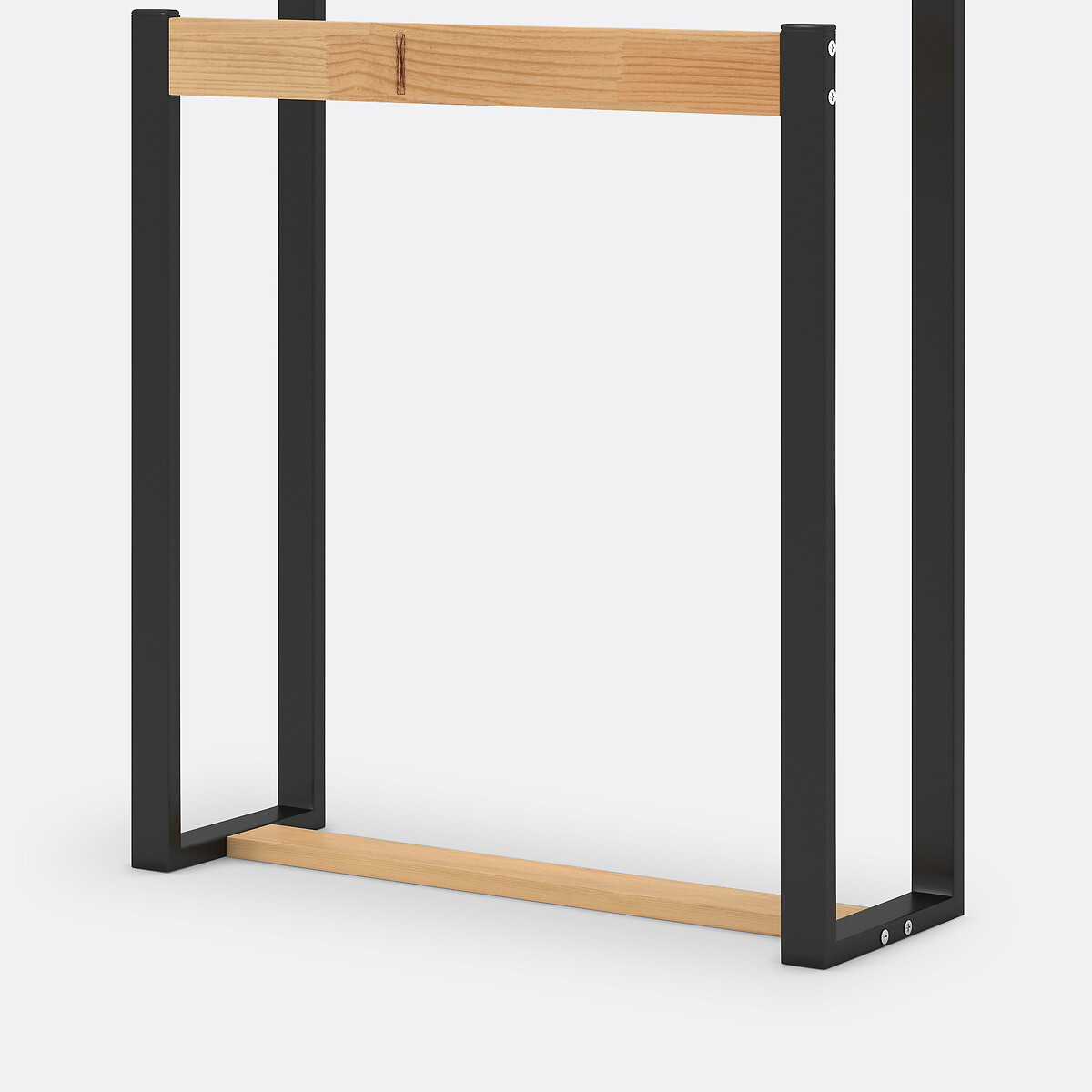 LA REDOUTE INTERIEURS<br>Porta-toalhas em metal e madeira de pinho, Hiba
