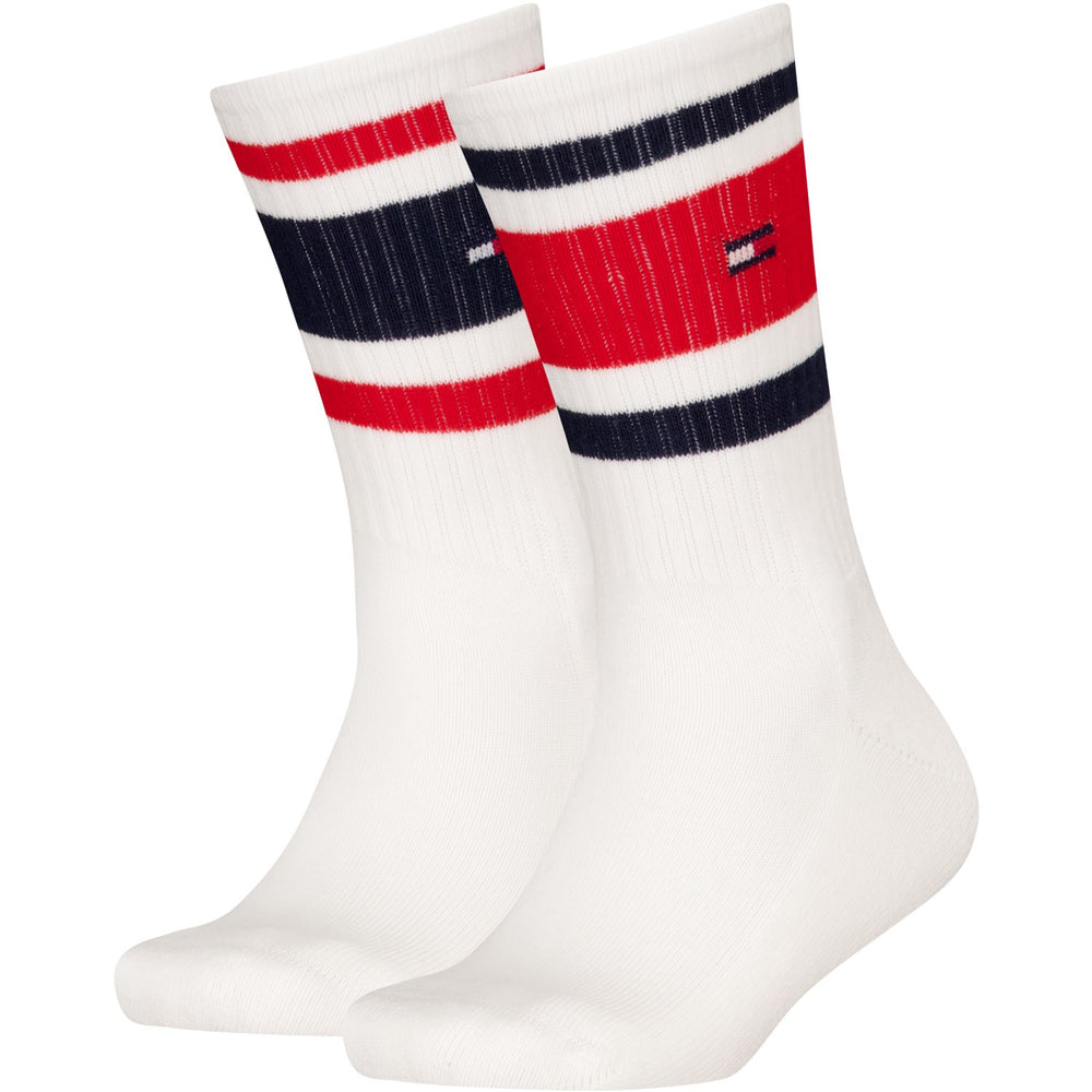 Køb Tommy Hilfiger White Th Kids Strømpe 2P Sport Stripe