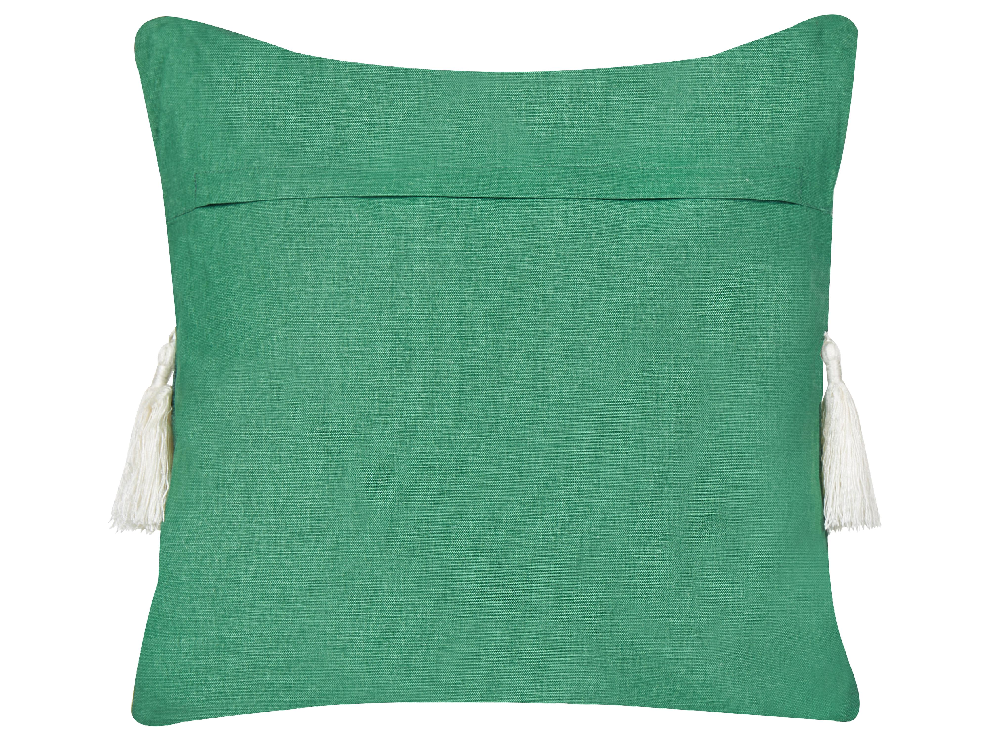 Sierkussen ELETTARIA Katoen 45 x 45 cm Groen kerstmotief