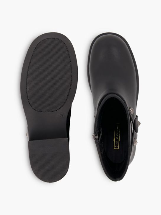 5th Avenue Cowboy- & Bikerboot Schwarz