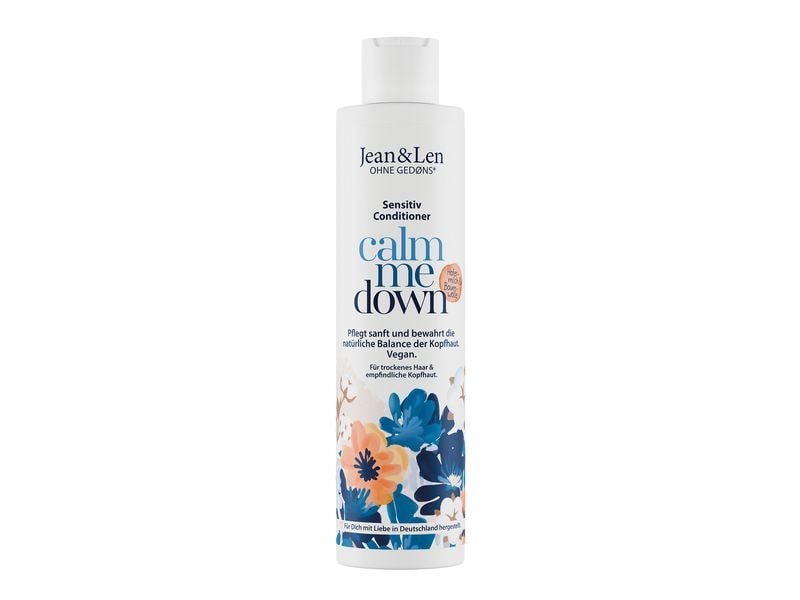 Jean & Len Haarspülung Hafermilch/Baumwolle 300 ml Veganer und natürlicher Conditioner besonders sanft zu irritierter Kopfhaut