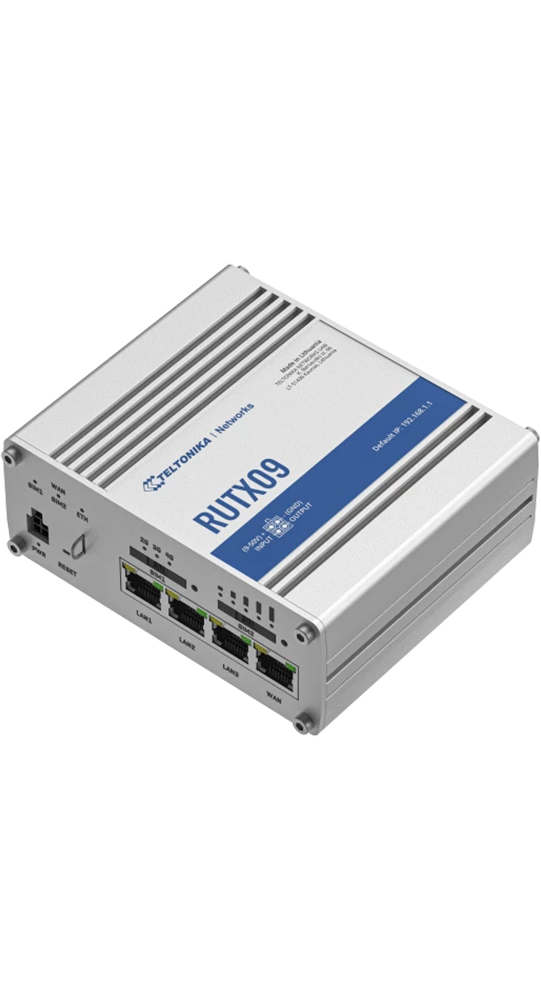Teltonika DSL/WLAN Module RUTX09 Industrieller Mobilfunk-Router Silber