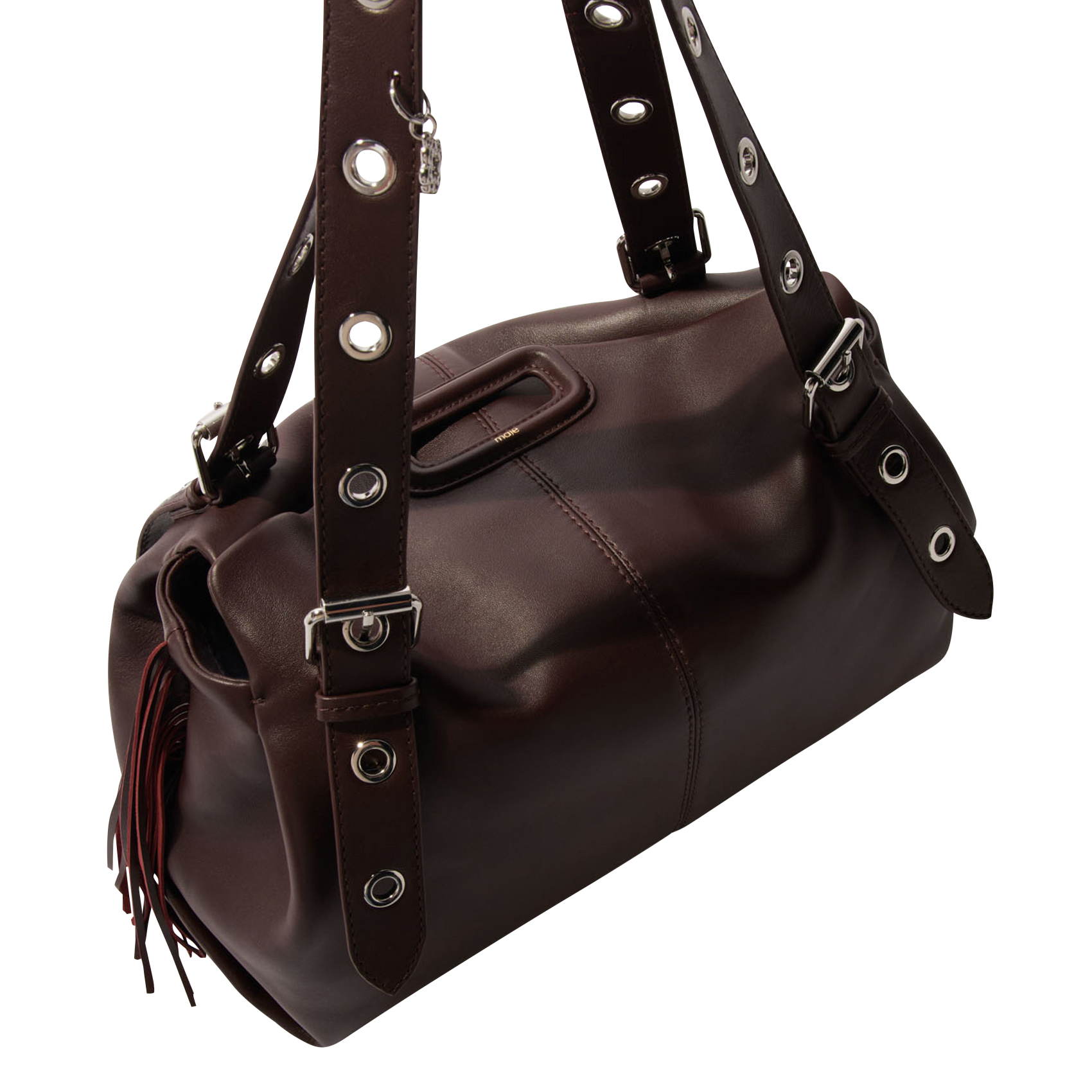 MISS M XL - Grand sac shopping en cuir | Rouge