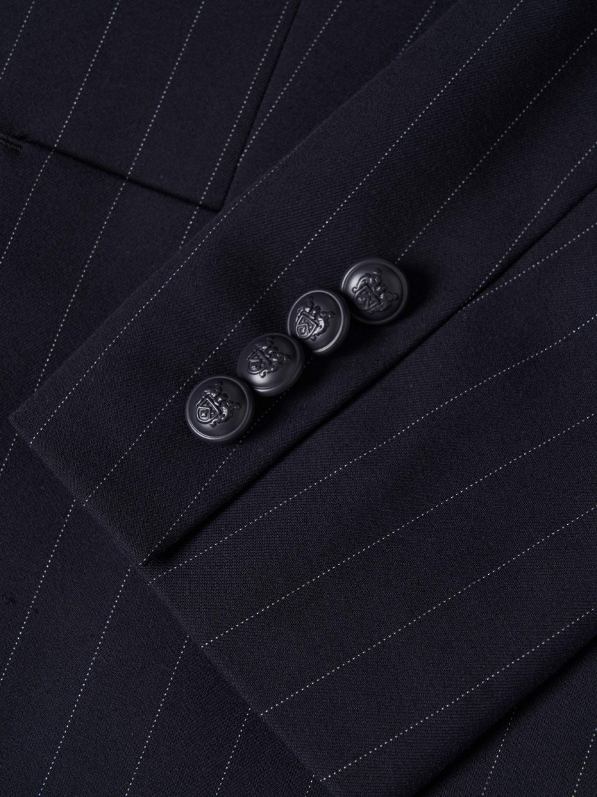 Blazer risca-de-giz