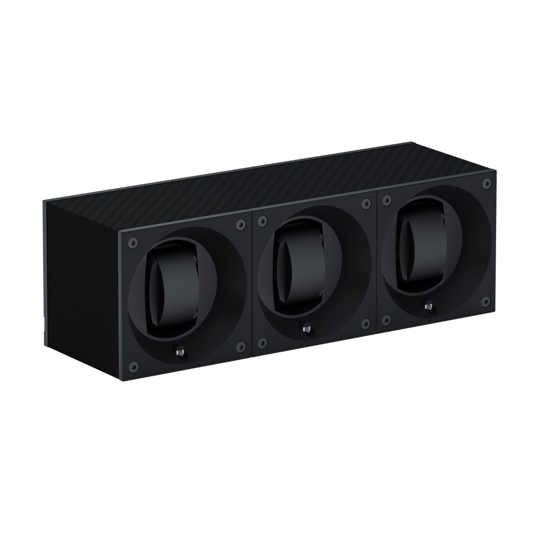 SwissKubik Masterbox Carbon - 3 Uhren