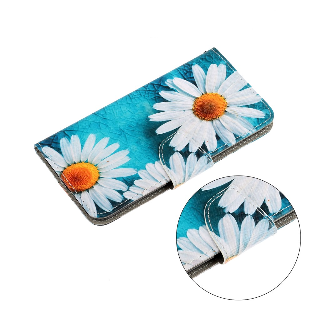 iPhone SE (2022/2020) / 8 / 7 Leder Tasche - Margerite