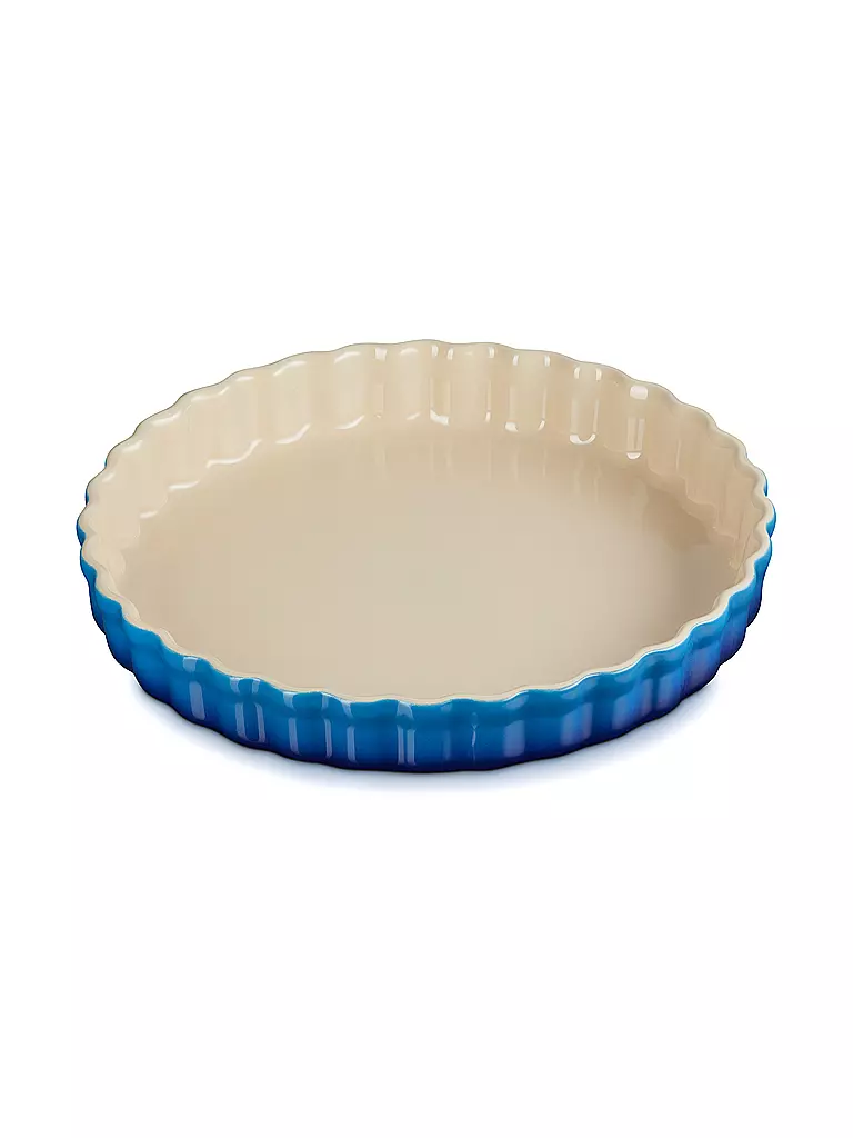 LE CREUSET Tarteform 28cm POTERIE Azure blau