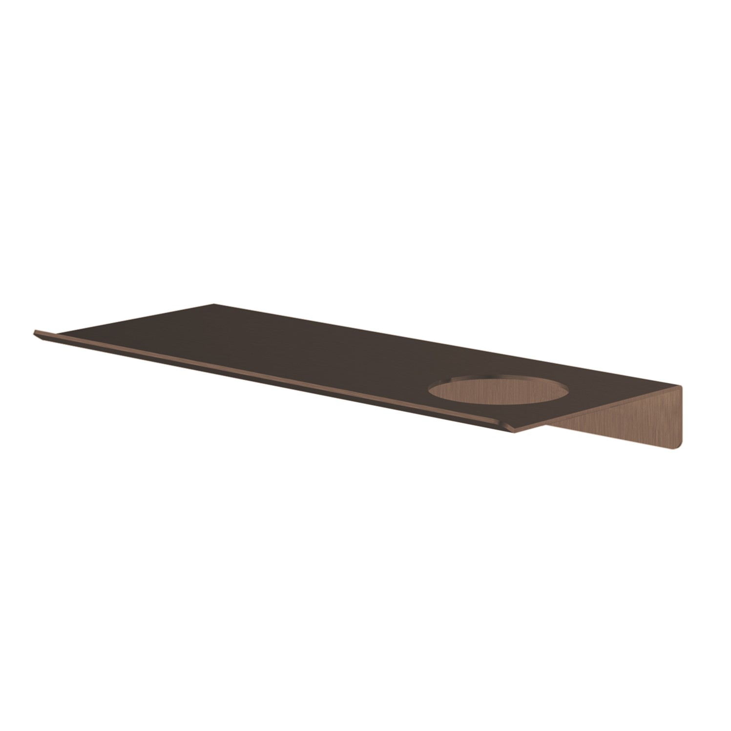 Hotbath &More planchet 30cm met uitsparing voor een zeepdispenser of beker Tuscan bronze