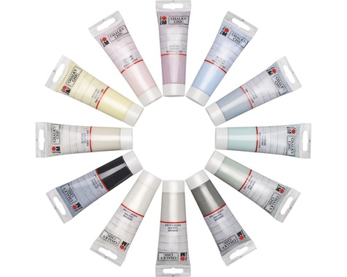 Marabu krijtverf Chalky-Chic 100 ml set van 12