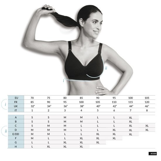 Soutien-gorge allaitement rembourré sans couture    Noir        S   de               Carriwell