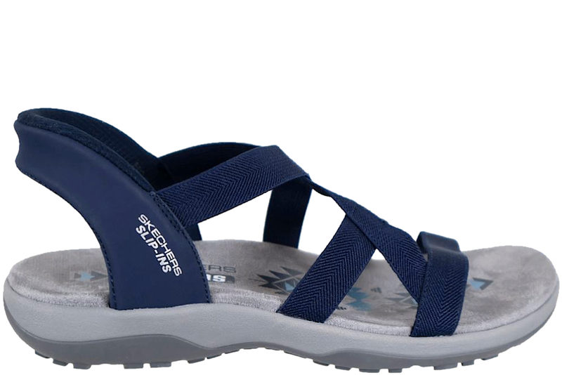 SKECHERS RAGGAE SLIM STRETCH FLEX NAVY BLUE SANDAL