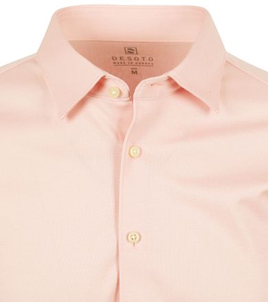 Desoto Short Sleeve Jersey Overhemd Apricot Roze 97032-3-208 kopen