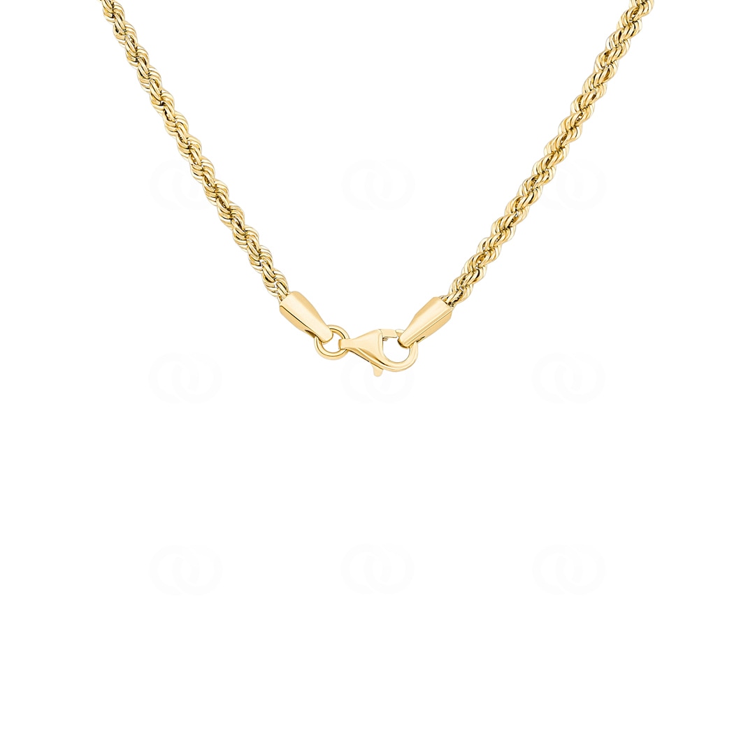 2.5mm Kordelkette 750/18 K Gelbgold halbmassiv