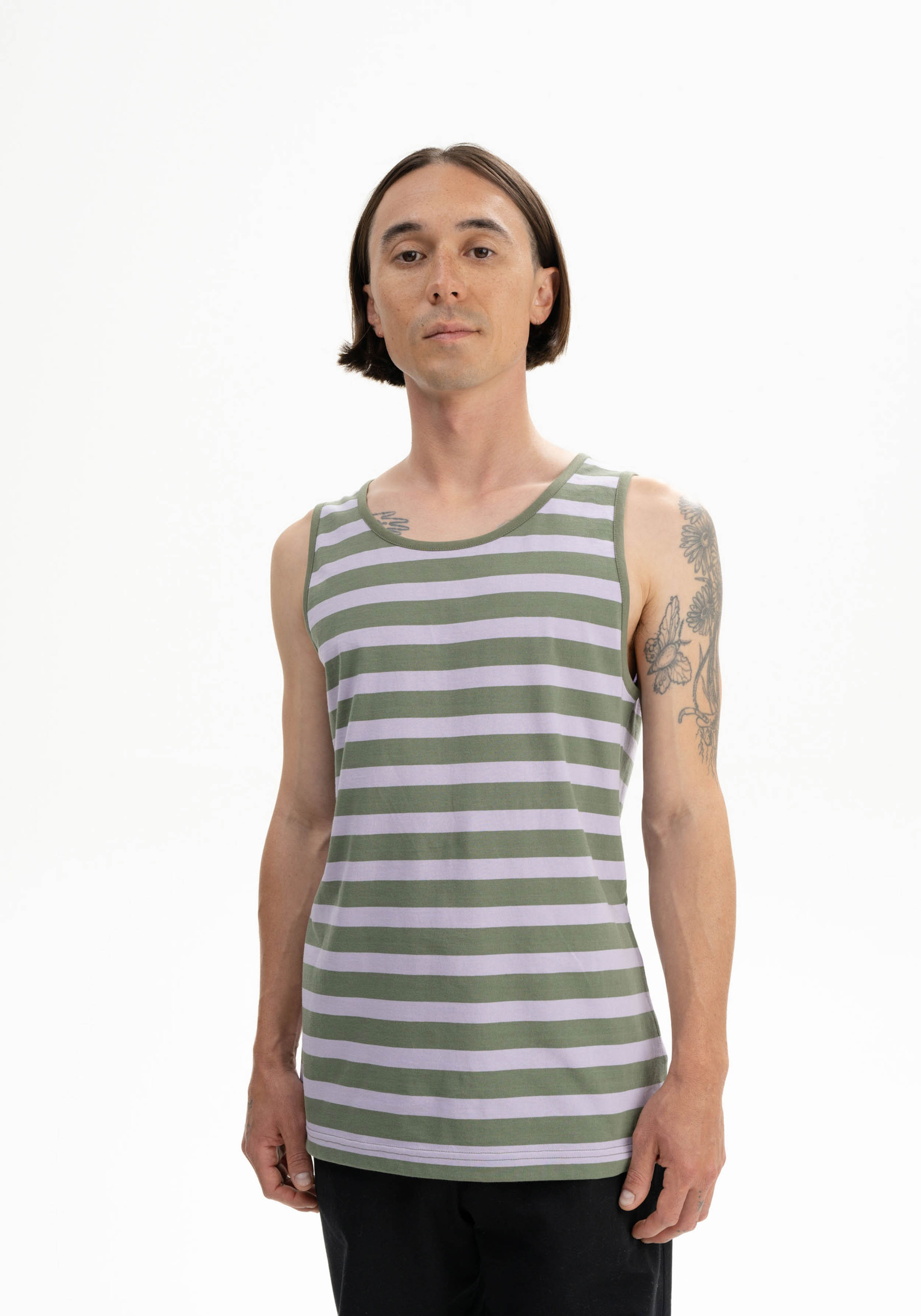 Mela Tank Top Chetan Thymian/Krokus Stripes