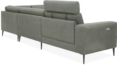 Remus højrevendt sofa med pufafslutning