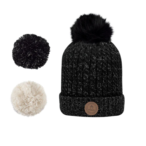 Royal Mojito Noir Lurex - Polaire noir