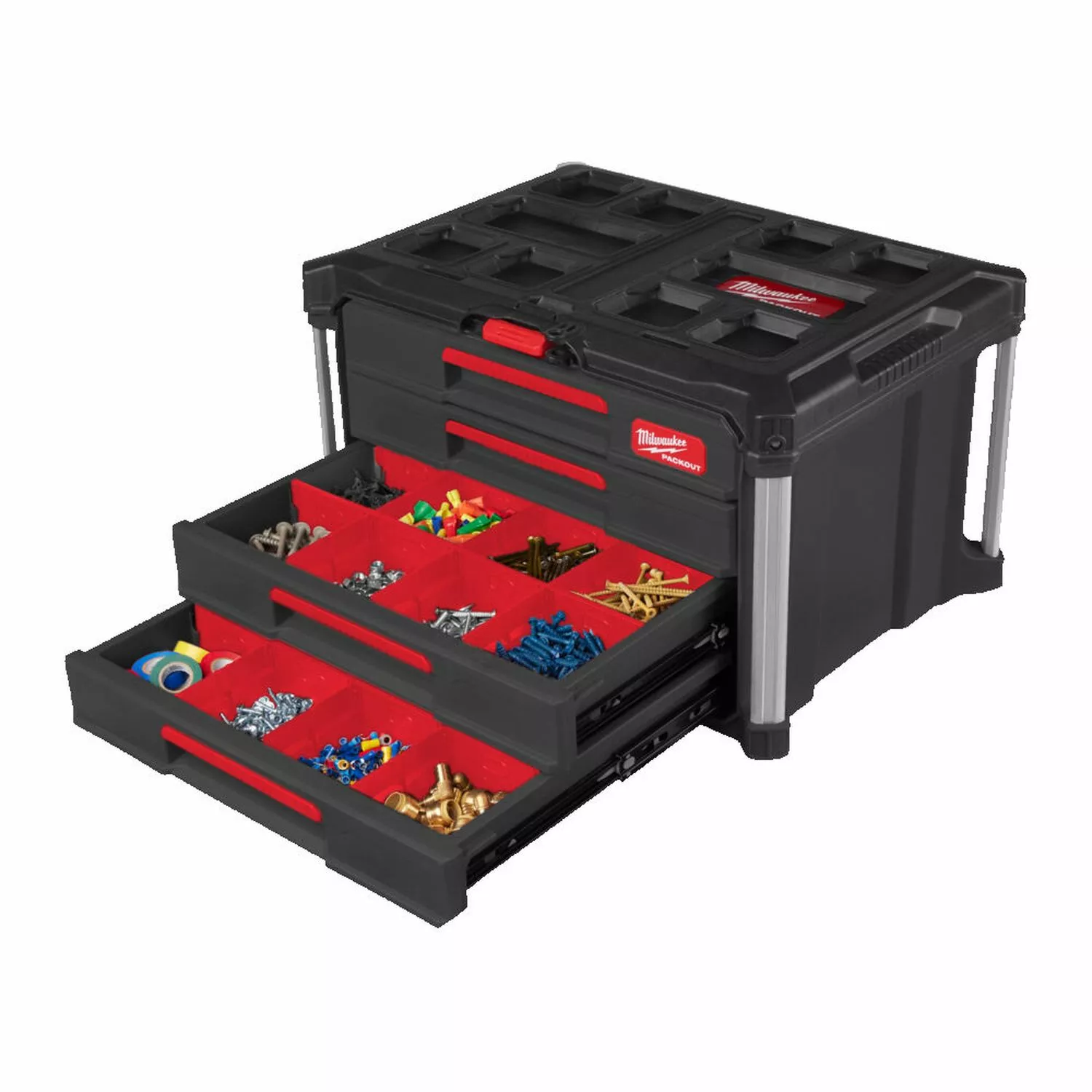 Milwaukee 4932493189 Packout gereedschapskoffer met 4 lades