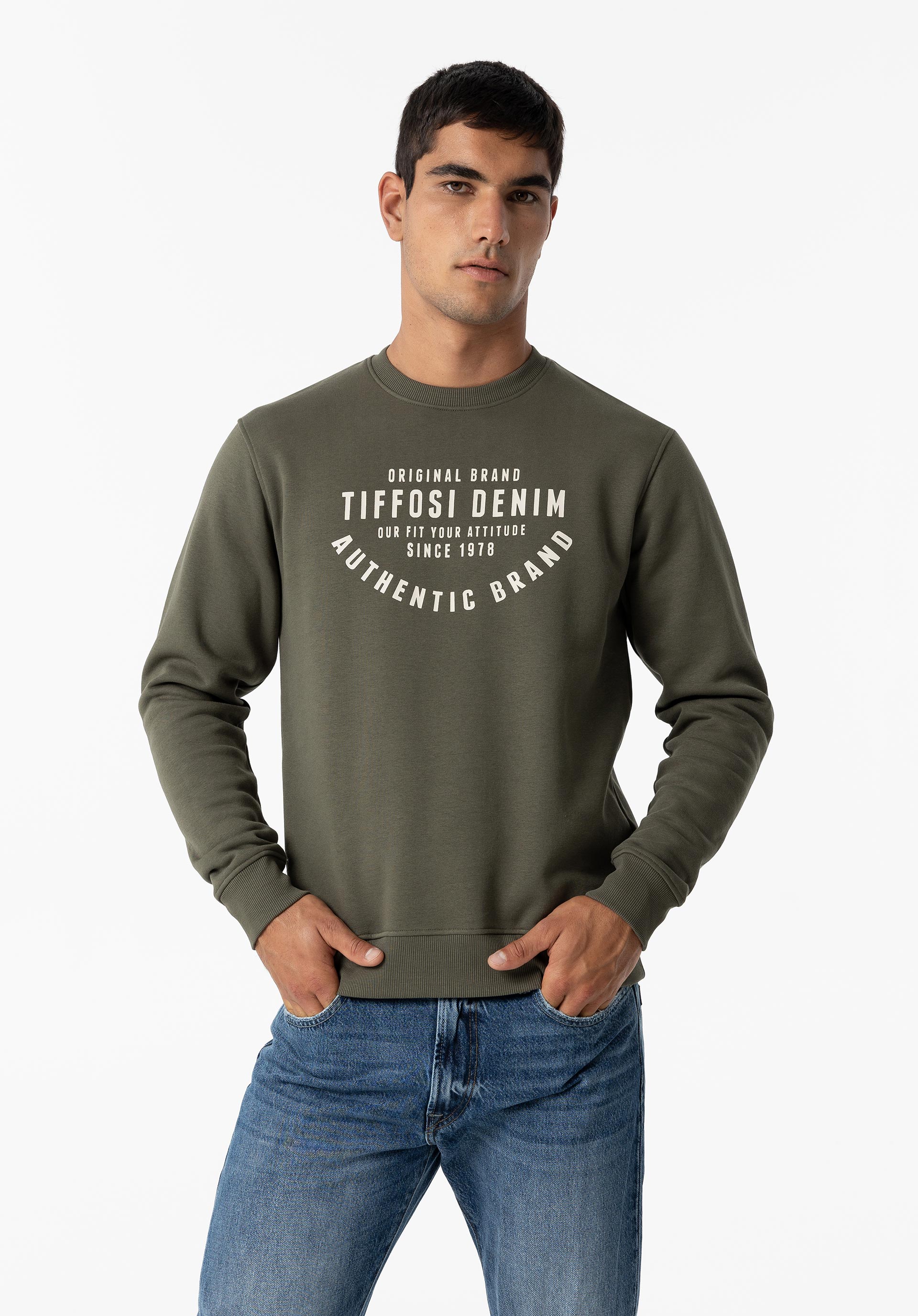 Sweatshirt com Estampado Frontal