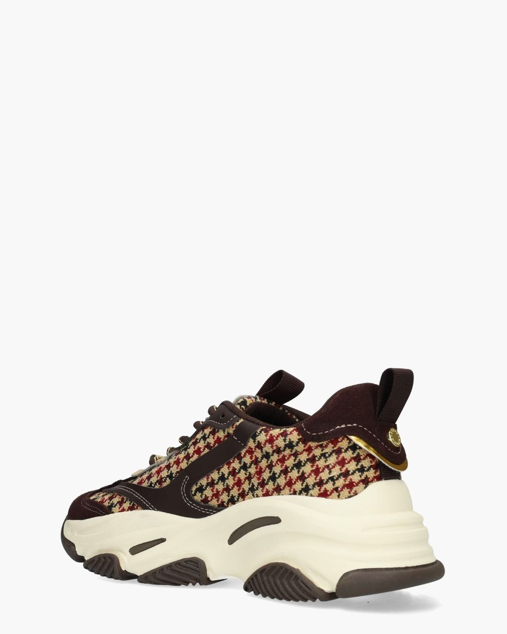 Steve Madden Possession-E Plaid Donkerbruin/Multicolor Damessneakers