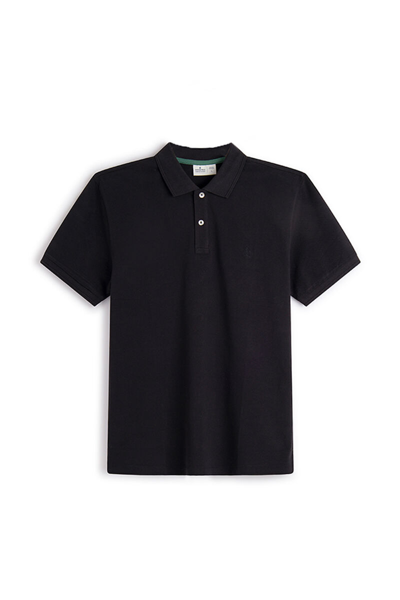 Polo básico piqué slim - preto