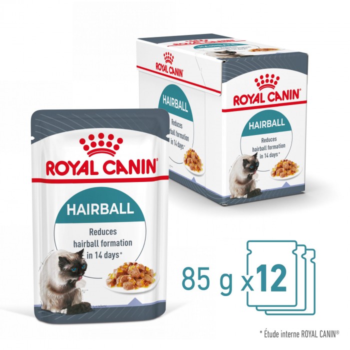 ROYAL CANIN Hairball Care en Gelée – Pâtée pour chat