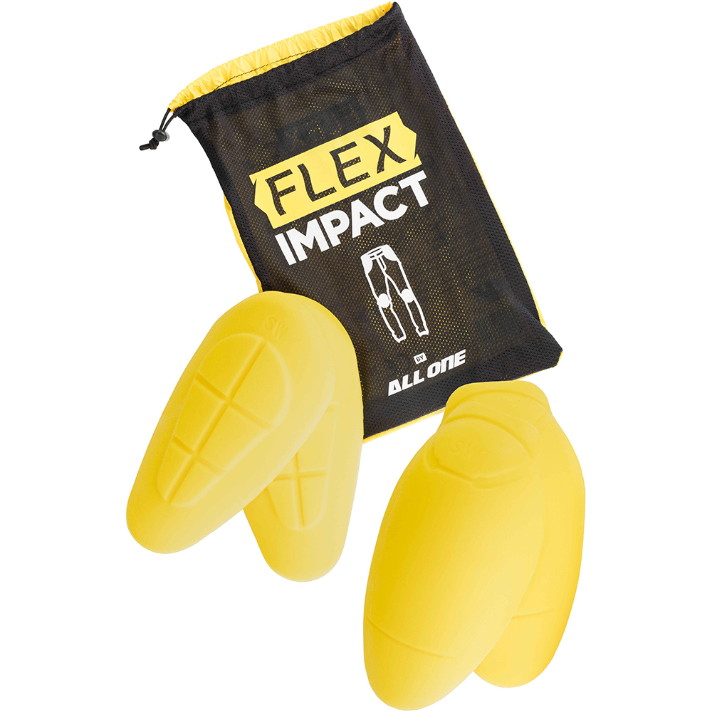 All One - Kit protections genoux et hanches Flex Impact niveau 2 Jaune