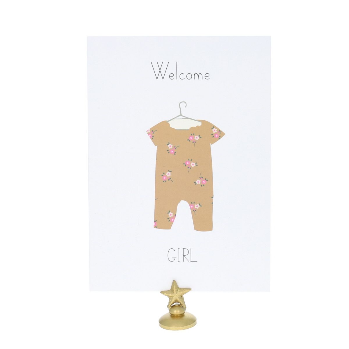 Carte naissance Welcome Girl Le petit Souk