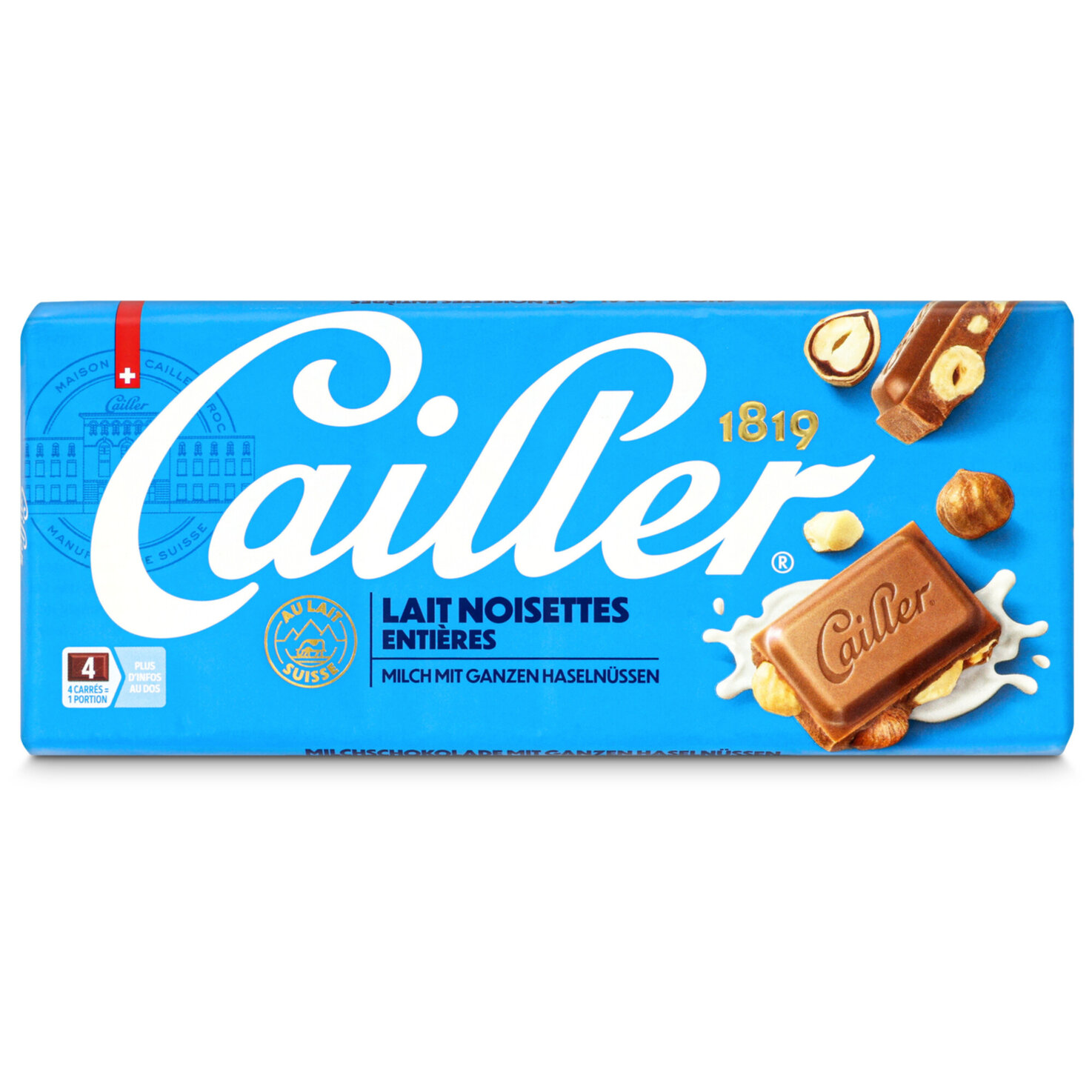 Cailler Tafelschokolade Milch mit Haselnüssen
