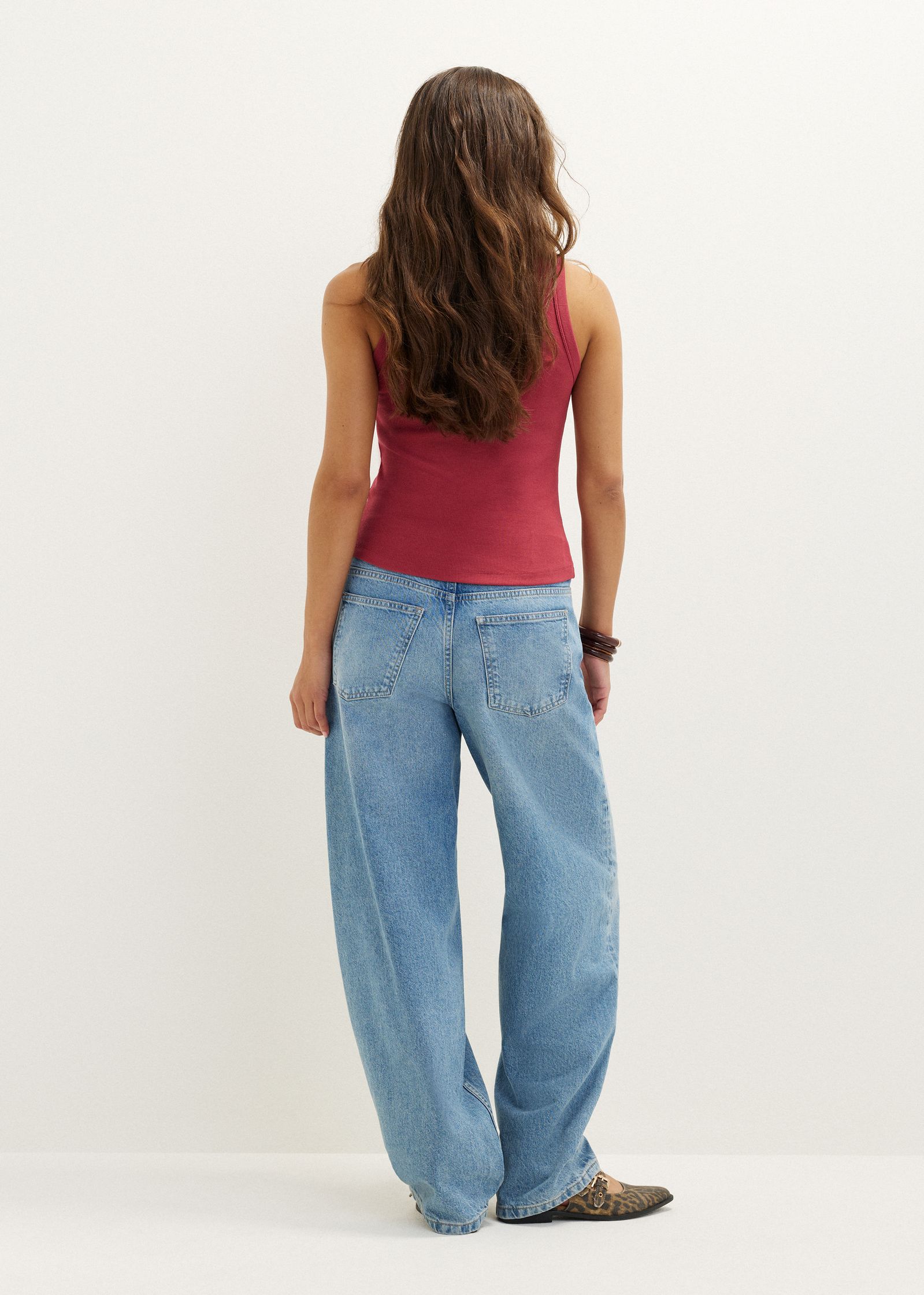 Singlet met rib