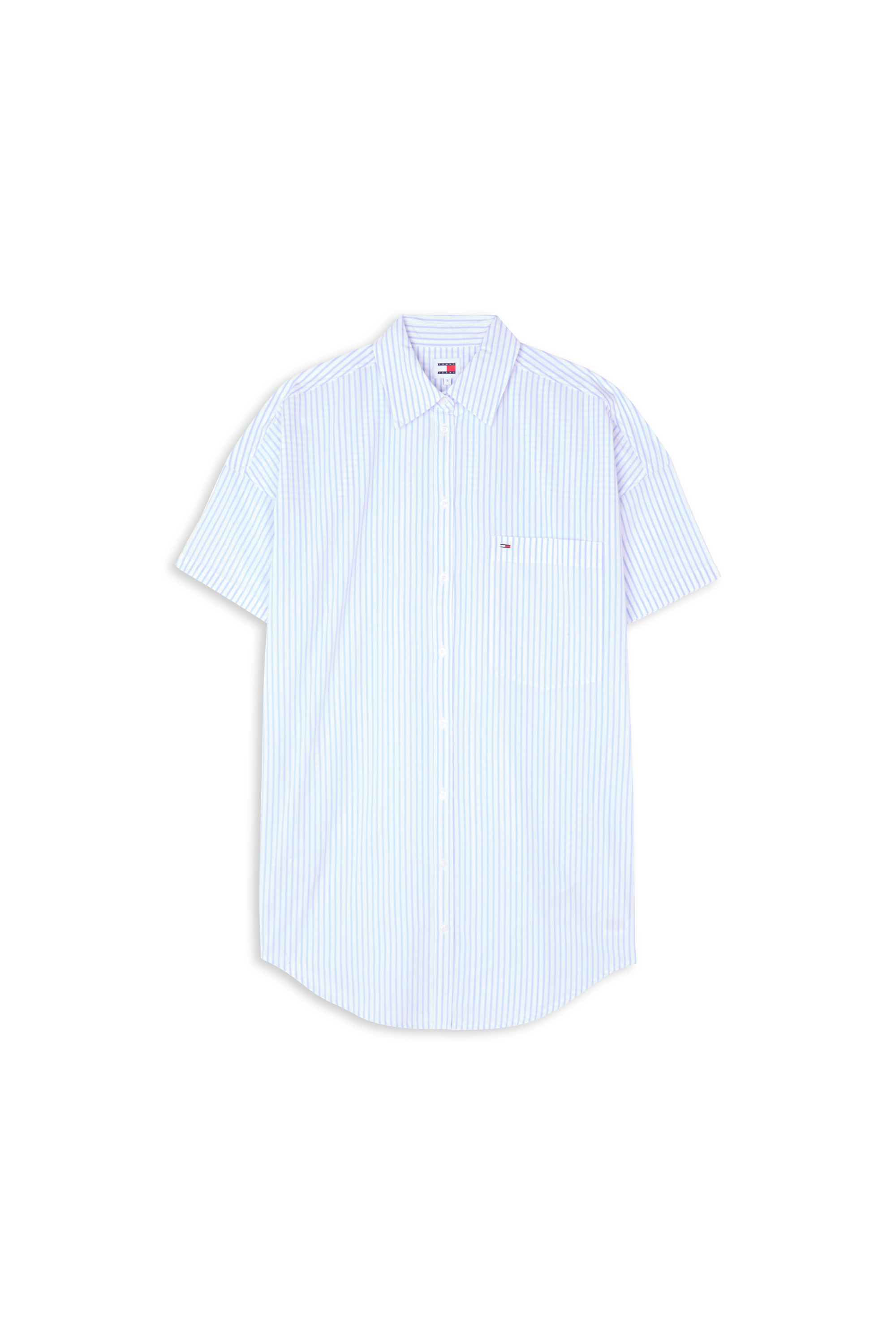 TOMMY JEANS Chemise TJW OVR STRIPE Bleu