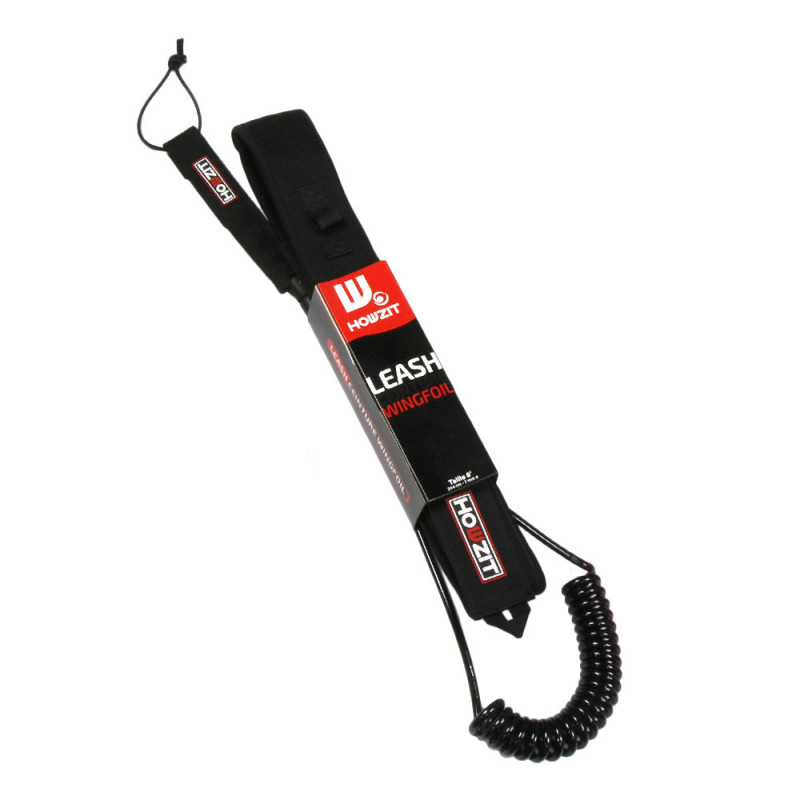 LEASH DE WINGFOIL CEINTURE COIL HOWZIT NOIR