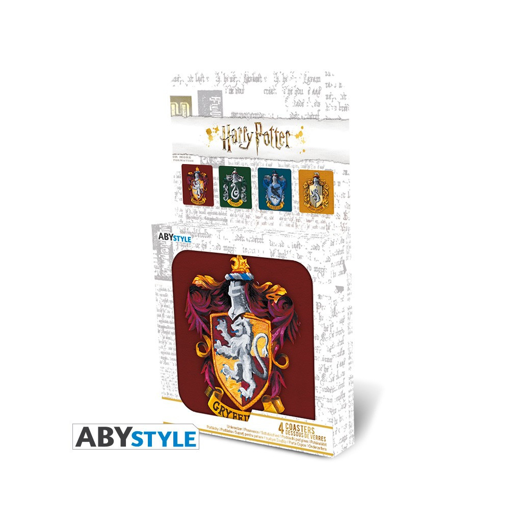 Harry Potter - Set de 4 Dessous de Verre - Maisons