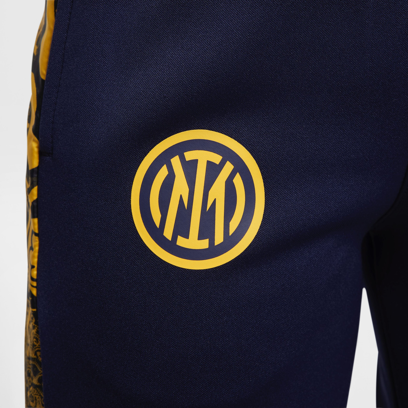 Nike Inter Milan Strike Trainingspak Full-Zip Hooded 2024-2025 Kids Donkerblauw Goud