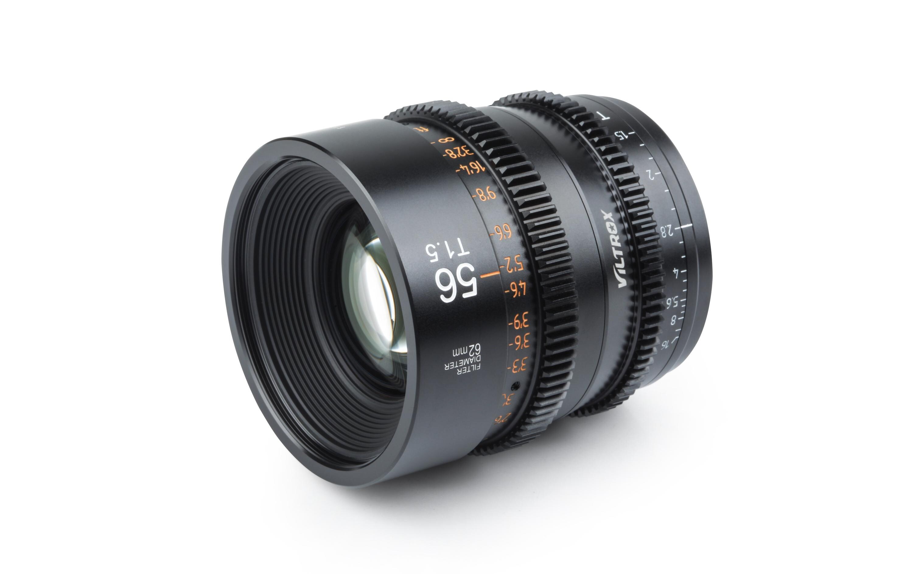 Festbrennweite S 56mm T1.5 – Sony E-Mount<br>56 mm E-Mount Professionelles Cine-Objektiv mit manuellem Fokus Kompakte, solide Objektivkonstruktion für die Filmproduktion